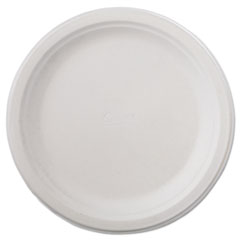 Classic Paper Dinnerware,
Plate, 9 3/4&quot; dia, White,
125/Pack, 4 Packs/Carton