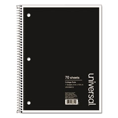 1 Sub. Wirebound Notebook, 10
1/2 x 8, College Rule, 70
Sheets, Black Cover