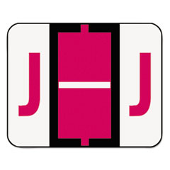 A-Z Color-Coded Bar-Style End
Tab Labels, Letter J, Red,
500/Roll