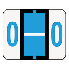 A-Z Color-Coded Bar-Style End
Tab Labels, Letter O, Blue,
500/Roll