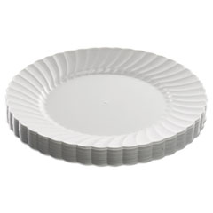 Classicware Plastic Dinnerware Plates, 9&quot; Dia,