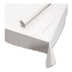 Plastic Roll Tablecover, 40&quot;
x 100 ft, White