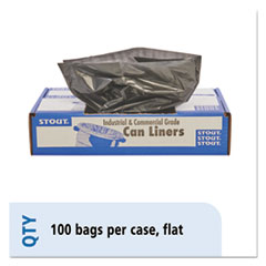 100% Recycled Plastic Trash
Bags, 20-30gal, 1.3mil, 30 x
39, Brown/Black, 100/CT