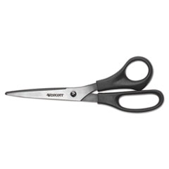 All Purpose Stainless Steel
Scissors, 8&quot; Straight, 3 1/2&quot;
Cut, Pointed, Black
