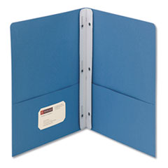 2-Pocket Folder w/Tang
Fastener, Letter, 1/2&quot; Cap,
Blue, 25/Box