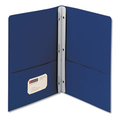 2-Pocket Folder w/Tang
Fastener, Letter, 1/2&quot; Cap,
Dark Blue, 25/Box
