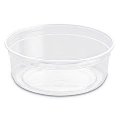 Bare Eco-Forward RPET Deli
Containers, 4.6&quot; dia, Clear,
10/CT