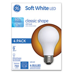 Classic LED Soft White Non-Dim A19 Light Bulb, 8W,