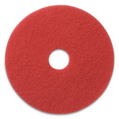 Buffing Pads, 13&quot; Diameter, Red, 5/CT