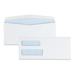 2-Window Security Tinted
Check Envelope, #10, 4 1/8 x
9 1/2, White, 500/Box