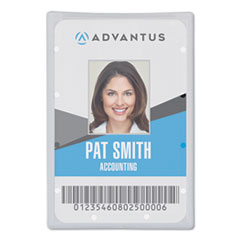 Clear ID Card Holder,
Vertical, 2 5/16&quot; x 3 11/16&quot;,
25/PK