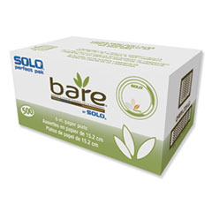 Bare Paper Eco-Forward
Dinnerware, 6&quot; Plate,
Green/Tan, 500/Carton