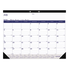 Academic Desk Pad Calendar,
22 x 17, White/Blue/Gray,
2018-2019