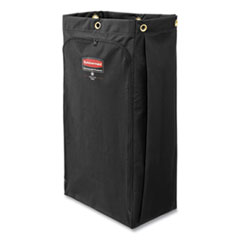 Fabric Cleaning Cart Bag, 26 gal, Black, 17 1/2w x 10 1/2d