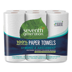 100% Recycled Paper Towel
Rolls, 2-Ply, 11 x 5.4
Sheets, 140 Sheets/RL, 6/PK