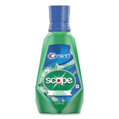 Crest + Scope Mouth Rinse,
Classic Mint, 1 L Bottle,
6/Carton