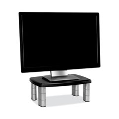 Adjustable Height Monitor
Stand, 15 x 12 x 2 5/8 to 5
7/8, Black/Silver