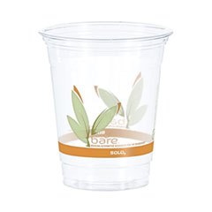 Bare Eco-Forward RPET Cold Cups, 12-14 oz, Clear, 50/Pac