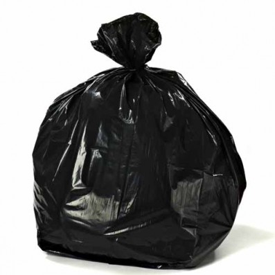 Product CL-3858.80BLK-GN: Can Liner, 38 x 58, 60 Gallon,  Black, .9 Mil., (25 Bags/Roll 