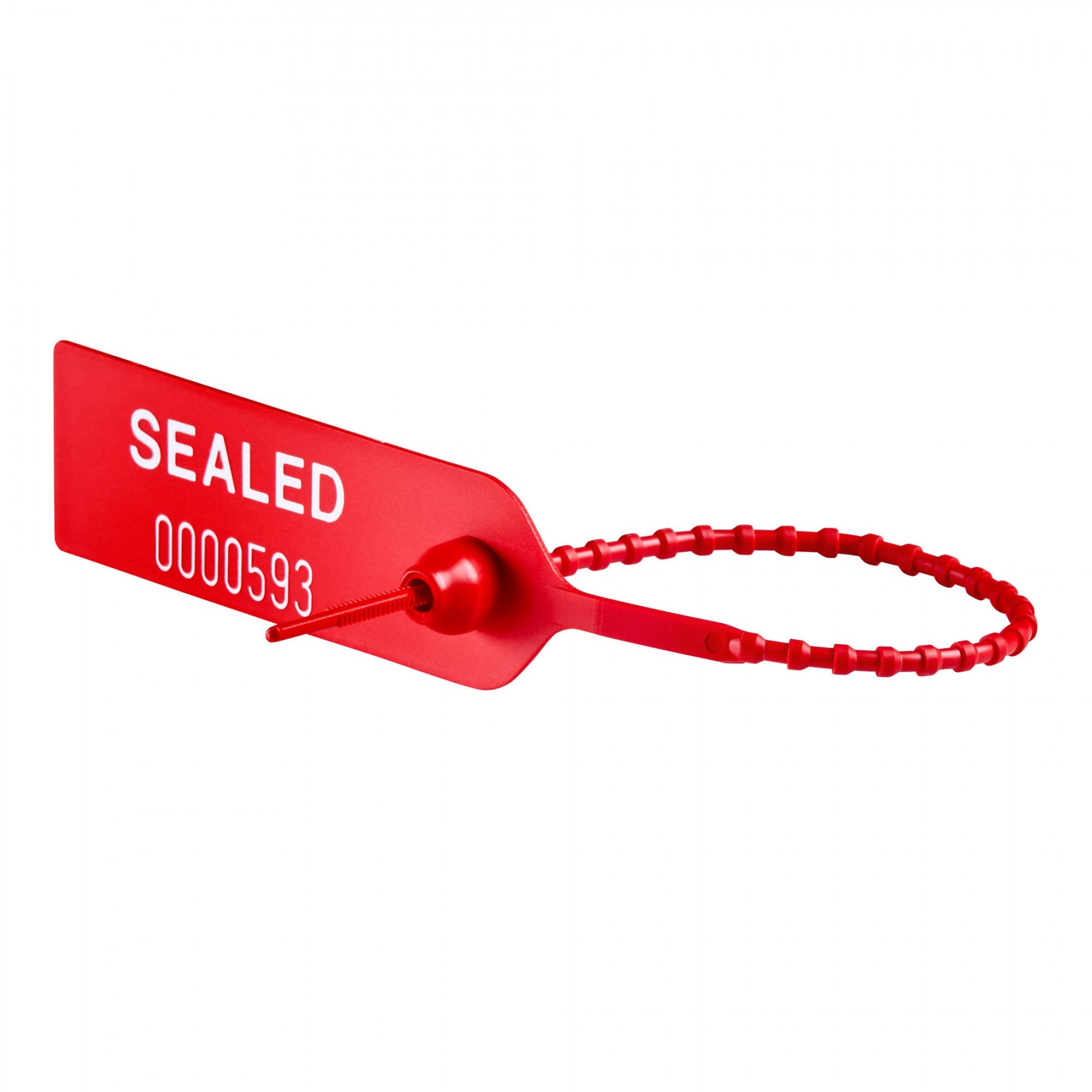 Product AC-9001-RED: Truck Seals Red Plastic Pull Seals..(1000/Case) (each)..