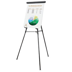3-Leg Telescoping Easel with Pad Retainer, Adjusts 34&quot; to