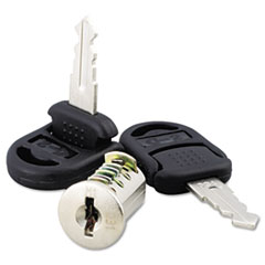 Core Removable Lock and Key Set, Silver, Two Keys/Set