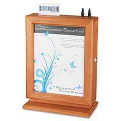 Customizable Wood Suggestion Box, 10 1/2 x 5 3/4 x 14 1/2,