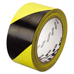 766 Hazard Warning Tape, Black/Yellow, 2&quot; x 36yds