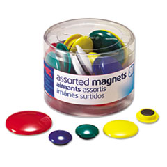 Assorted Magnets, Circles, Assorted Sizes &amp; Colors,