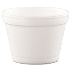 Bowl Containers, Foam, 4oz, White, 1000/Carton