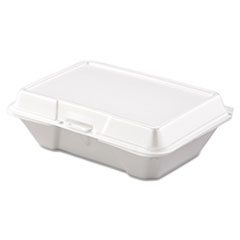 Carryout Food Container, Foam, 1-Comp, 9 3/10 x 6 2/5