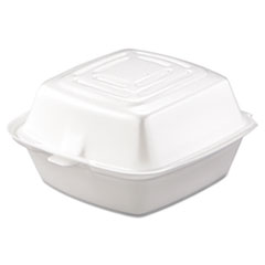 Carryout Food Container, Foam, 1-Comp, 5 1/2 x 5 3/8 x