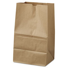 #20 Squat Paper Grocery Bag, 40lb Kraft, Std 8 1/4 x 5