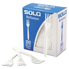 Boxed Reliance Medium Heavy Weight Cutlery, Fork, White,
