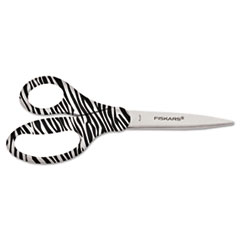8&quot; Designer Zebra Scissors with Recycled Handles