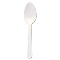 Bonus Polypropylene Cutlery, 5&quot;, Teaspoon, White