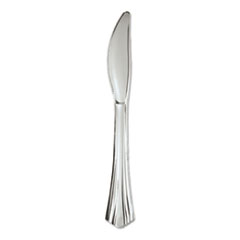 Heavyweight Plastic Knives, Silver, 7 1/2&quot;, Reflections