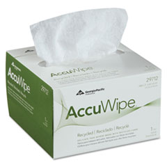 AccuWipe Recycled One-Ply Delicate Task Wipers, 4 1/2 x