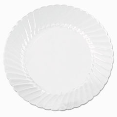 Classicware Plates, Plastic, 10.25 in, Clear, 18/Bag, 8