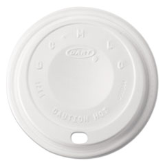 Cappuccino Dome Sipper Lids, 12 oz, White