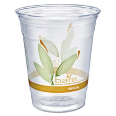 Bare Eco-Forward RPET Cold Cups, 12-14 oz, Clear, 50/Pac