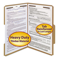 17 Point Kraft Folders, Two Fasteners, 2/5 Cut Rt, Top