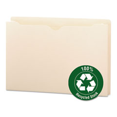 100% Recycled Top Tab File Jackets, Legal, 2" Exp,