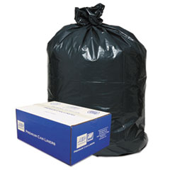 2-Ply Low-Density Can Liners, 55-60gal, .9mil, 38 x 58,