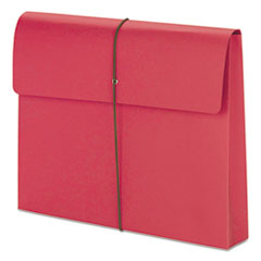 2" Expansion Wallet with String, Letter, Red, 10/Box