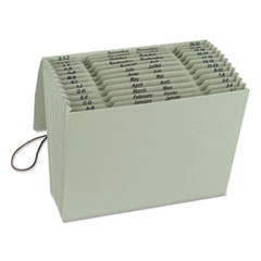 100% Recycled Color Expanding Files, 12 Pockets, Letter,