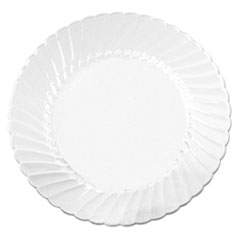 Classicware Plates, Plastic, 10.25 in, Clear, 12/Bag, 12