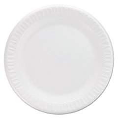 Concorde Non-Laminated Foam Plates, 9"Diameter, White,
