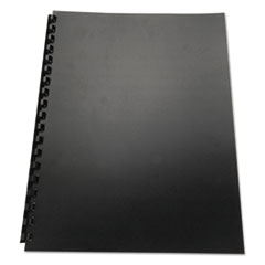 100% Recycled Poly Binding Cover, 11 x 8 1/2, Black,