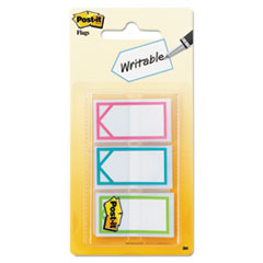 Arrow 1&quot; Page Flags, Three Assorted Bright Colors,